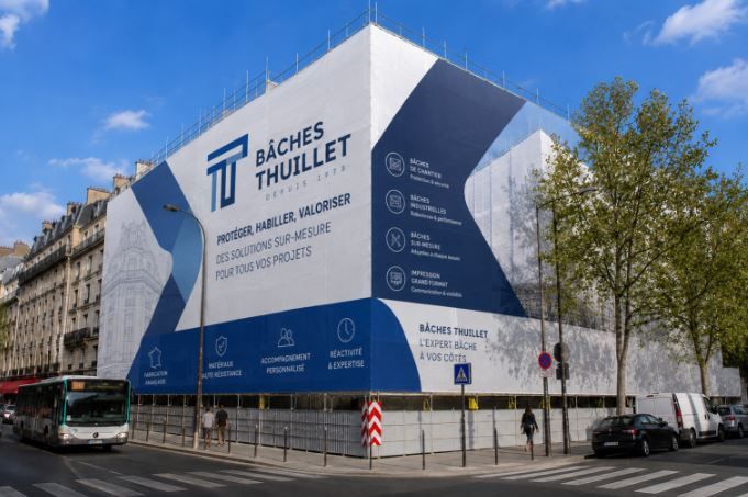 Bâches pour échafaudage imprimées - Impression haute définition, format sur-mesure_0
