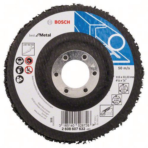 BOSCH 5 DISQUES DE NETTOYAGE, N377, BEST FOR METAL, 50 M/S