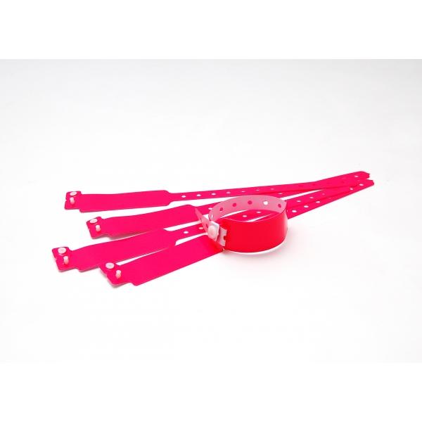 Bracelets vinyle extra-large - mat - fuchsia (Rubine Red C) - indéformables et confortables_0