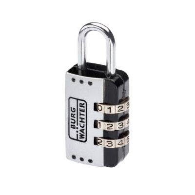 Cadenas à combinaison variable Combi Lock 72 - corps et anse chromés - 3 rouleaux_0