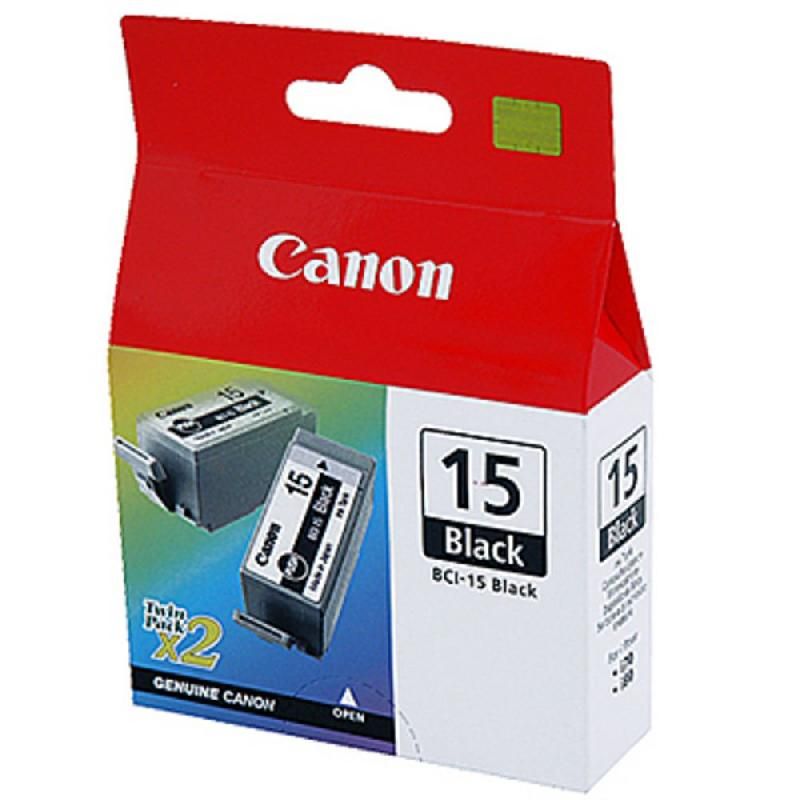 CANON CARTOUCHE D'ENCRE BCI-15 N (8190A002) - PACK DE 2 - COULEUR: NOIR (LOT DE 2 CARTOUCHES)