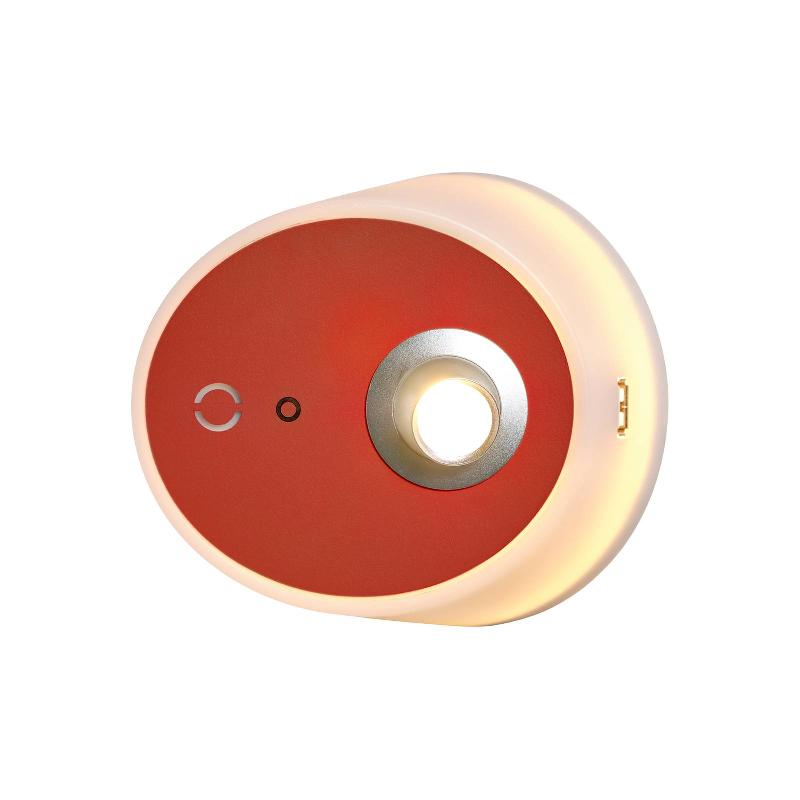 CARPYEN APPLIQUE LED ZOOM, SPOT, PORT USB, TERRACOTTA