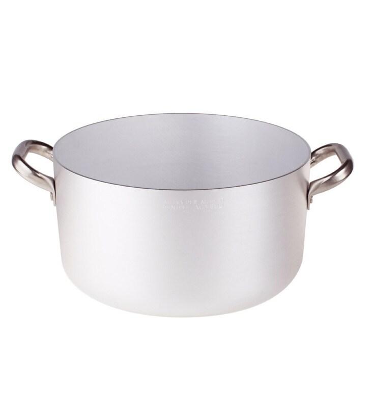 Casserole haute Pentole Agnelli ø 50 aluminium 2 poignées inox - aluminium 8007441016982_0
