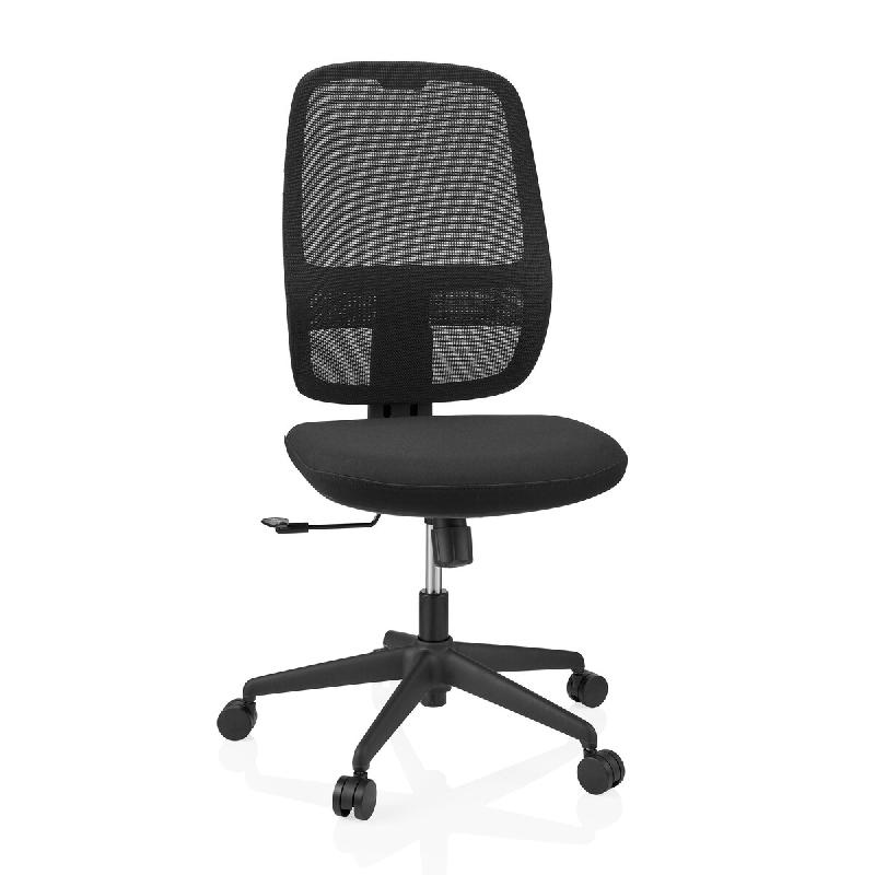 Chaise de bureau / chaise pivotante Minoro B assise tissu / dossier tissu maille noir / noir hjh OFFICE - noir polyester 657708_0