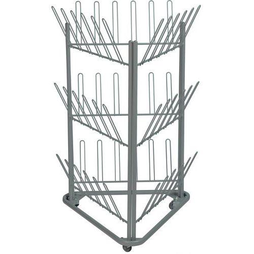 CHARIOT SUPPORT À CHAUSSURES SUR 3 ROUES - KM125077 - KONGAMEK