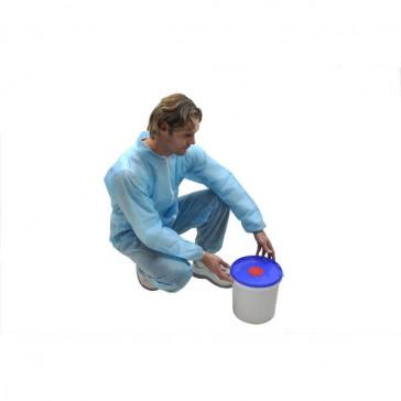 Combinaison à col PP bleu ciel 40g/m² T3 - Catégorie 1 - Fermeture zip - Kolmi Hopen_0