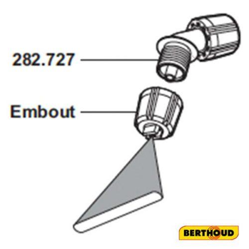Embout Buse Pinceau Rouge Berthoud - Sans Support 282.727 - Pièce d'origine garantie fabriquée en France_0