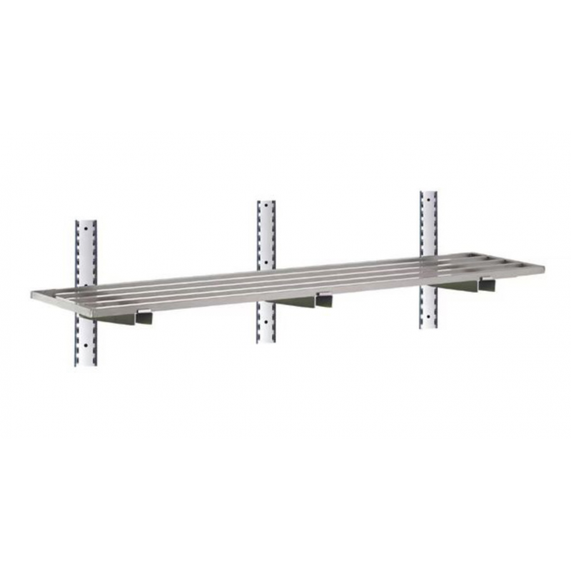 Etagère murale ajourée en inox - P400 mm - H350 mm - L1800 mm - STSA184_0