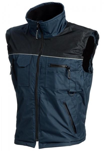 GILET MULTIPOCHES RIPSTOP MARINE/NOIR