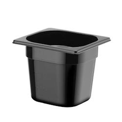 Hendi Récipient Gastronorm 1/6, 176x162x150 mm, noir - noir matière synthétique 862711_0