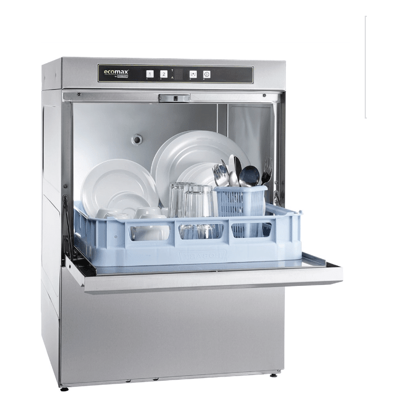 Lave-verre 500x500 mm avec pompe de vidange et doseurs de rinçage Ecomax F504-10B_0