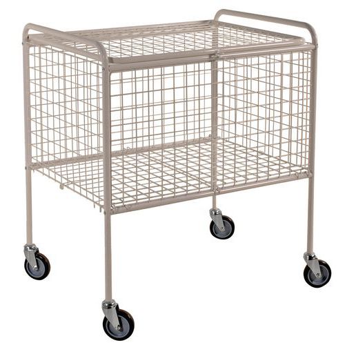 PANIER DE TRANSPORT CAP:150KG L800XL600 XH915MM BLANC - KONGAMEK