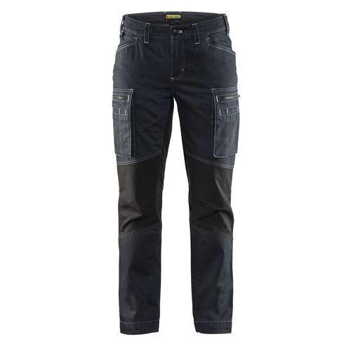PANTALON DE TRAVAIL SERVICES STRETCH FEMME MARINE/NOIR TAILLE 50 - BLAKLADER