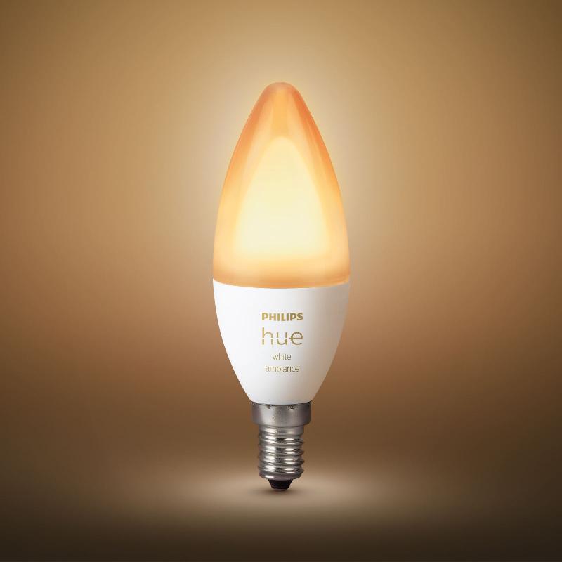 PHILIPS HUE 2 FLAMMES WHITE AMBIANCE E14 5,2 W