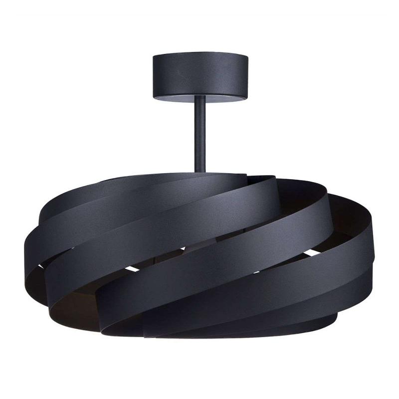 DOMILUCE PLAFONNIER VENTO, NOIR, Ø 50 CM, MÉTAL, E27