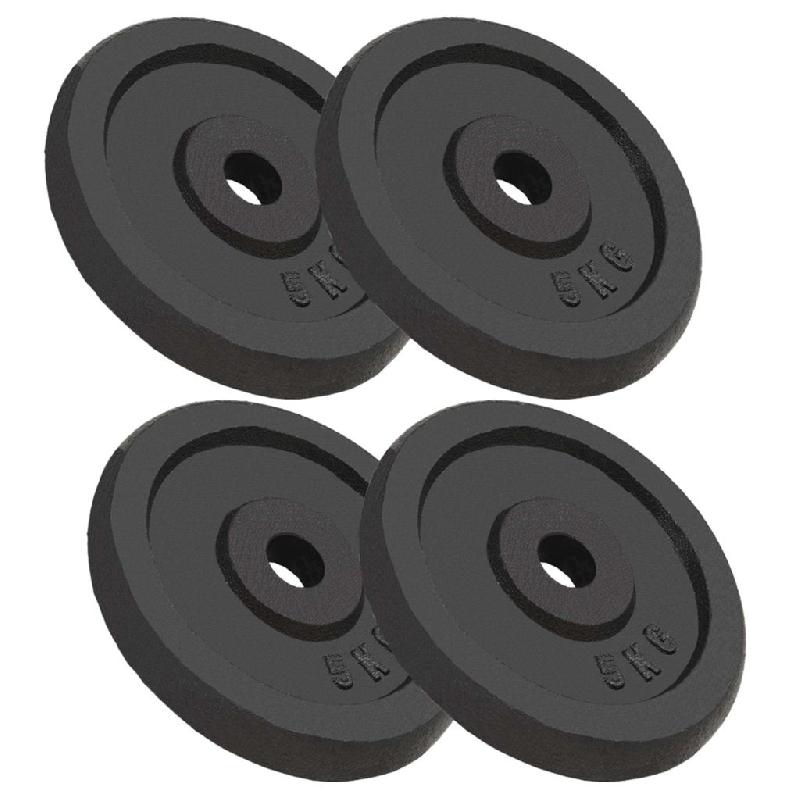 Plaques De Poids En Fonte 10 Lb – Lot Pour Haltères – Musculation Et Fitness à Domicile