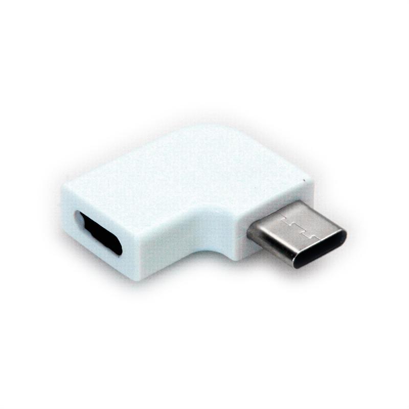 ROLINE Adaptateur USB 3.2 Gen 2, USB Type C - C, M/F, 90°, blanc_0