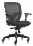 Fauteuil de bureau MT 607 Noir - Référence : 100947 - Dossier en résille, accoudoirs 2D réglables, mécanisme synchrone_0