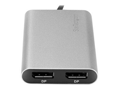 STARTECH.COM ADAPTATEUR THUNDERBOLT 3 VERS DOUBLE DISPLAYPORT - 4K 60 HZ - COMPATIBLE MAC ET WINDOWS (TB32DP2T) - ADAPTATEUR USB / DISPLAYPORT - USB-C POUR DISPLAYPORT - 30 CM
