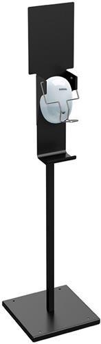 Station de Désinfection des Mains - Commande au Coude - Fabrication Française - Polycarbonate Translucide - Réservoir 0,850L - Distributeur Gel 1,1L_0