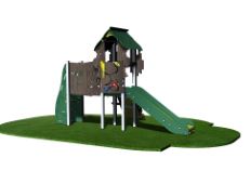 Structure de jeux combinées 1 tour 900 Cruzoe - CRU10901I - CREA Équipements - Pour enfants de 2 à 8 ans - Capacité d'accueil de 10 personnes_0