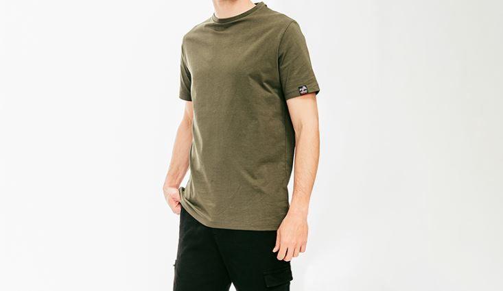T-shirt coton bio manches courtes - Coupe longue - Coloris Kaki - M - Réf. 959086 - Marque FOREST_0