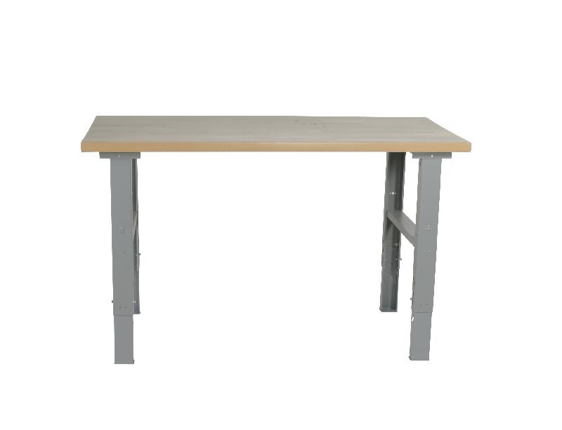 Table de travail renforcée 1600 mm - réglable en hauteur - capacité 500 kg_0