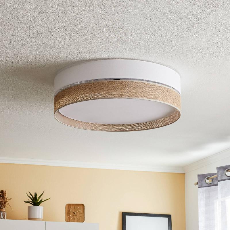 TK LIGHTING PLAFONNIER LINOBIANCO, Ø 60 CM