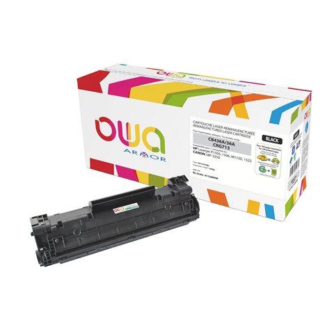 TONER ARMOR OWA COMPATIBLE HP 36A-CB436A NOIR POUR IMPRIMANTE LASER - ARMOR