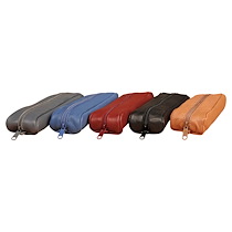 TROUSSE EN CUIR AGE BAG PETITE OVALE 18,5X5X3 CM - ASSORTIS - LOT DE 8
