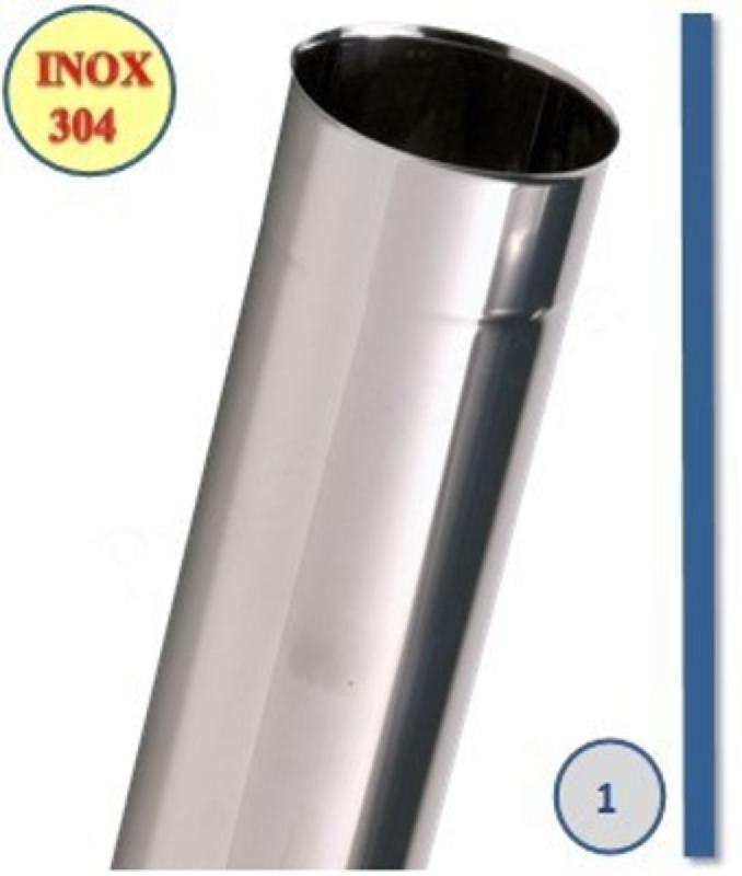 TUYAU INOX 304 - L = 1 MÈTRE - Ø 97 MM