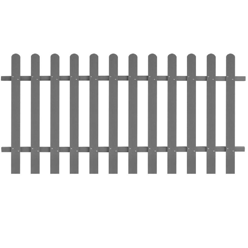 Vidaxl clôture à piquets wpc 200 x 100 cm 42820_0