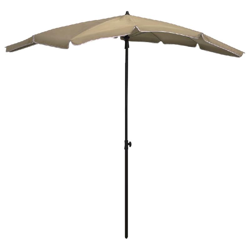 VidaXL Parasol de jardin avec mât 200x130 cm taupe Modèle Terrasse Levant Prime - 315554_0