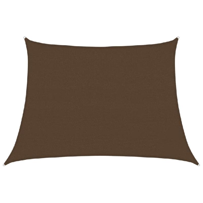 VidaXL Voile d'ombrage 160 g/m² Marron 4/5x3 m PEHD Modèle Outdoor Eta Prime - marron 311820_0