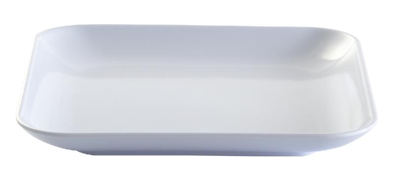 ASSIETTE PLATE CARRÉ BLANC MÉLAMINE 13,5X13,5 CM PLATEX