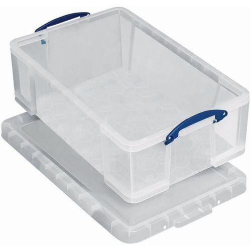 BAC DE RANGEMENT PLASTIQUE + COUVERCLE 50L T RANSPARENT - REALLY USEFUL PRODUCTS