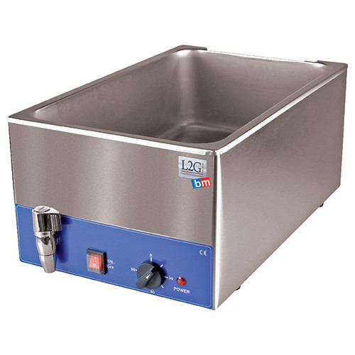 BAIN MARIE INOX PROFESSIONNEL AVEC VIDANGE