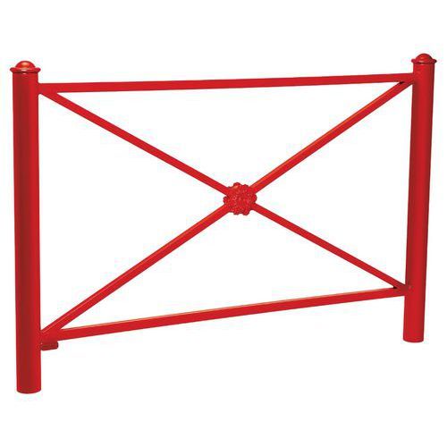 BARRIÈRE PROVINCE ROSACE 1.57 M AGORA - ZINC ROUGE 3020 - PROCITY