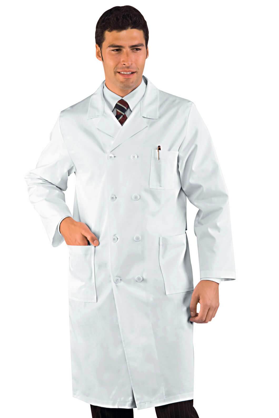BLOUSE MÉDICALE DOUBLES BOUTONNAGE CM 110 BLANC 100% COTON