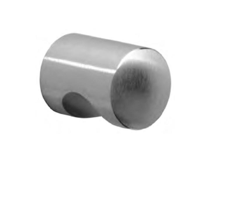 BOUTON 1 ENCOCHE I-126 DIAMÈTRE 30MM INOX MATE - DIDHEYA - 30130