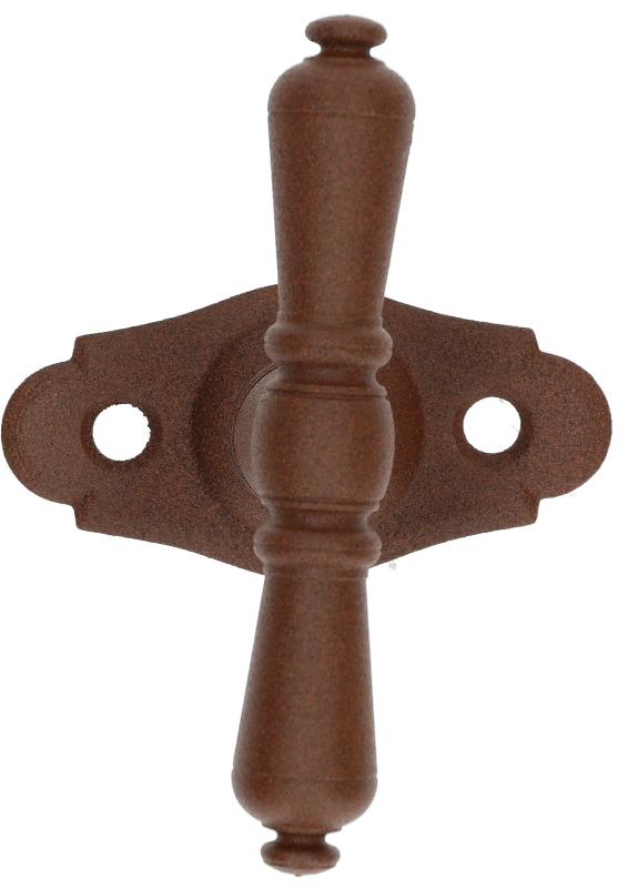 BOUTON SUR PLATINE NEVERS FER ROUILLÉ - BOUVET - BO52PC85E
