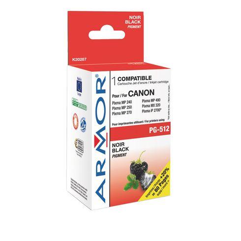 CARTOUCHE OWA COMPATIBLE CANON PG512 NOIRE POUR IMPRIMANTE JET D'ENCRE - CARTOUCHE COMPATIBLE