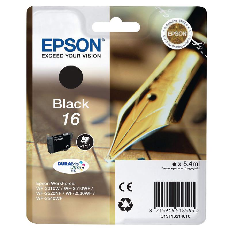 CARTOUCHE EPSON T1621 - NOIRE - 175 PAGES