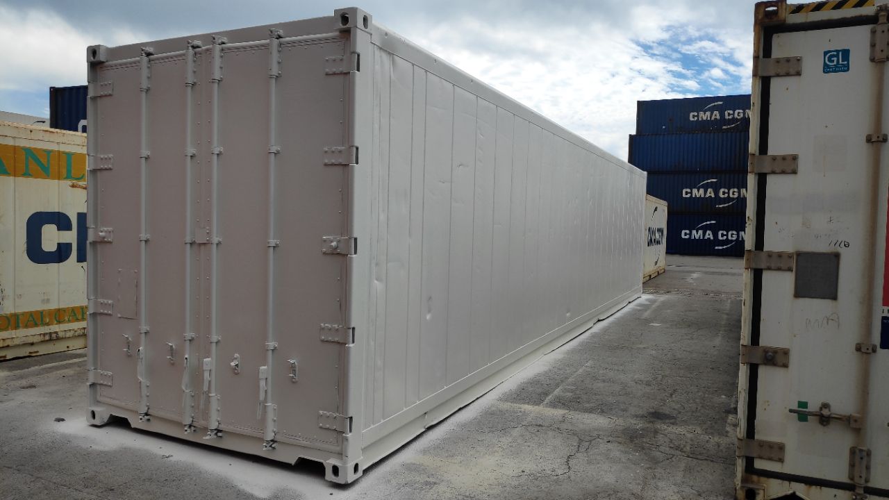 Container maritime 40 pieds Reefer HIGH CUBE Frigo Occasion - Révisé et étanche_1
