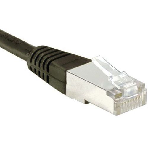 CORDON RJ45 CATÉGORIE 6 S/FTP NOIR - 20 M - CUC