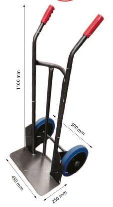 Diable standard 250 kg - HT250/NLC RG - Léger, maniable et robuste avec roues gonflables Ø260 mm_0
