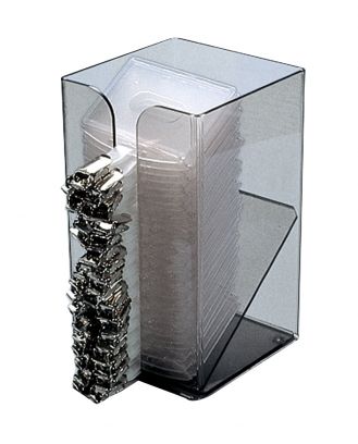 Distributeur pour badges en plexiglas - Dimensions 85 x 200 x 135 mm - Vendu à l'unité_0