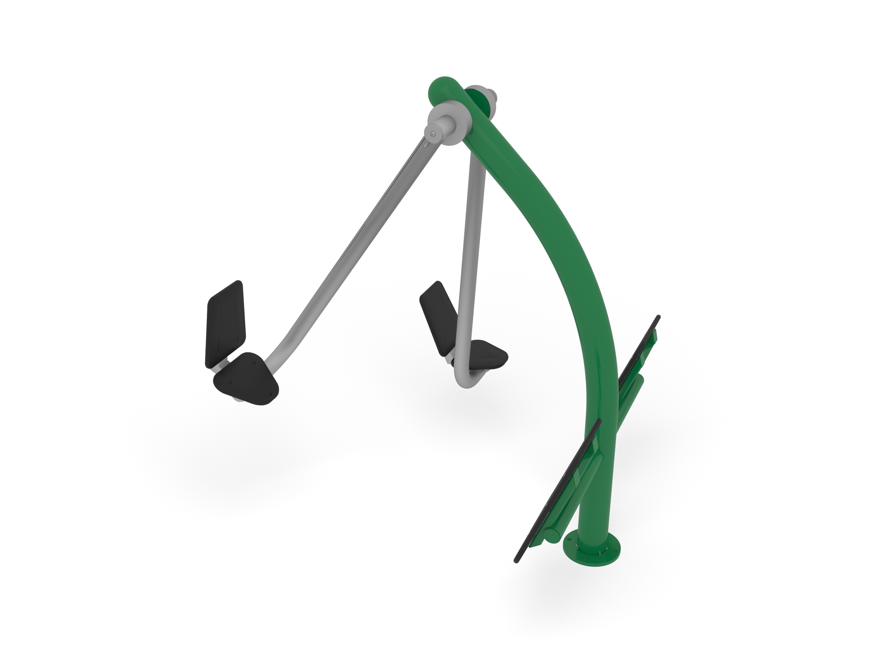 Équipement de fitness extérieur - Gym Leg Press Hags 8073108 - 2 utilisateurs, sûr et ergonomique_0