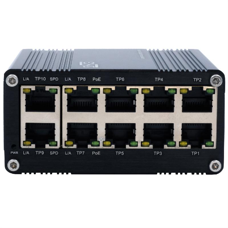EXSYSEX-62025PoE Switch Ethernet industriel 10 ports PoE, non géré_0