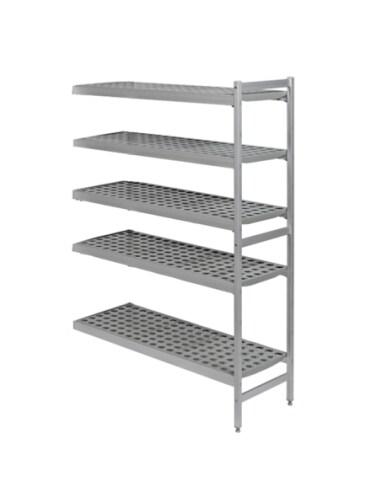 FERMOD Rayonnage modulaire d'angle polymère 6611 Fermostock Longueur 2349 mm- 5 niveaux-profondeur 360 mm - 3617800088434_0